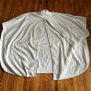 Snowy white poncho